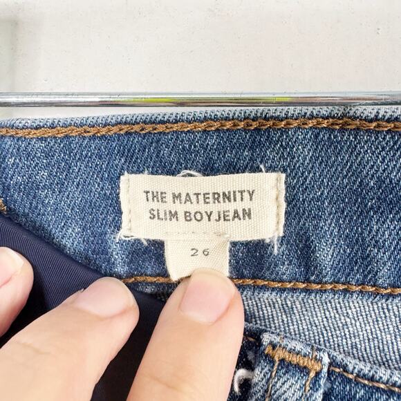 Madewell The Maternity Side Panel Slim Boy Jean Adjustable Edition Pull On 26 - Picture 6 of 11